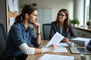 employee learning workers compensation rights after workplace injury