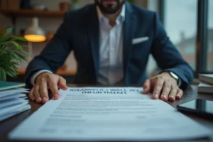 business owner reviewing general liability insurance for financial protection